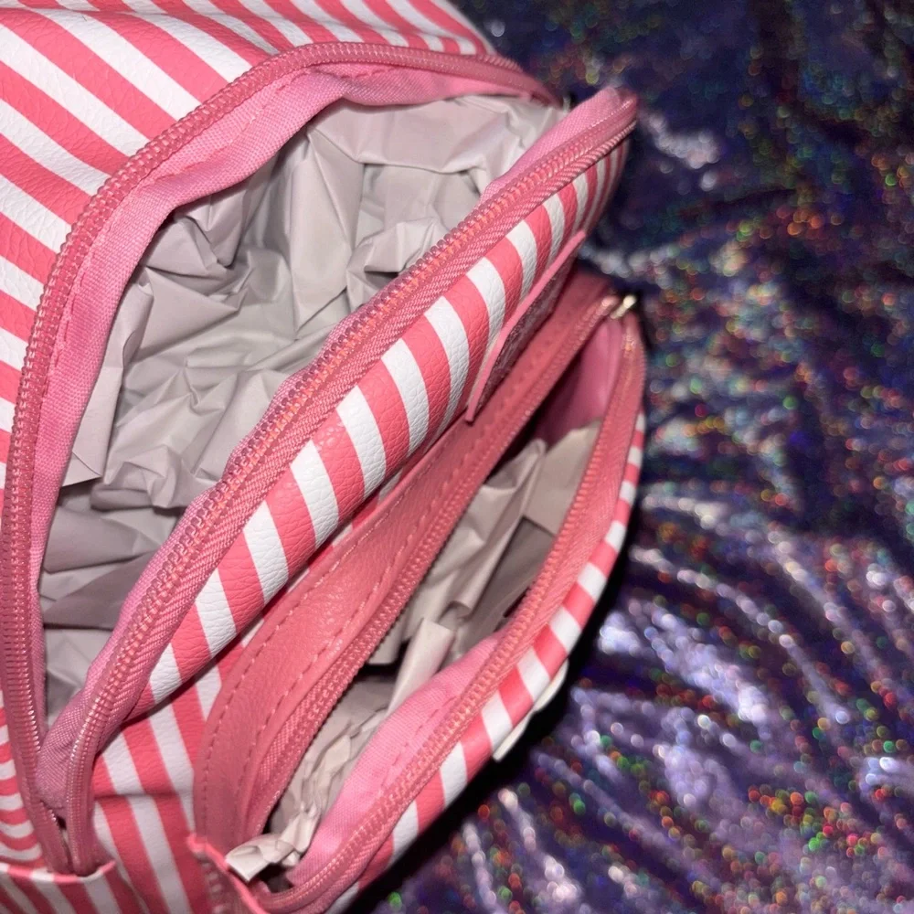 Kids Disney Marie Aristocats Pink Striped Mini Backpack
